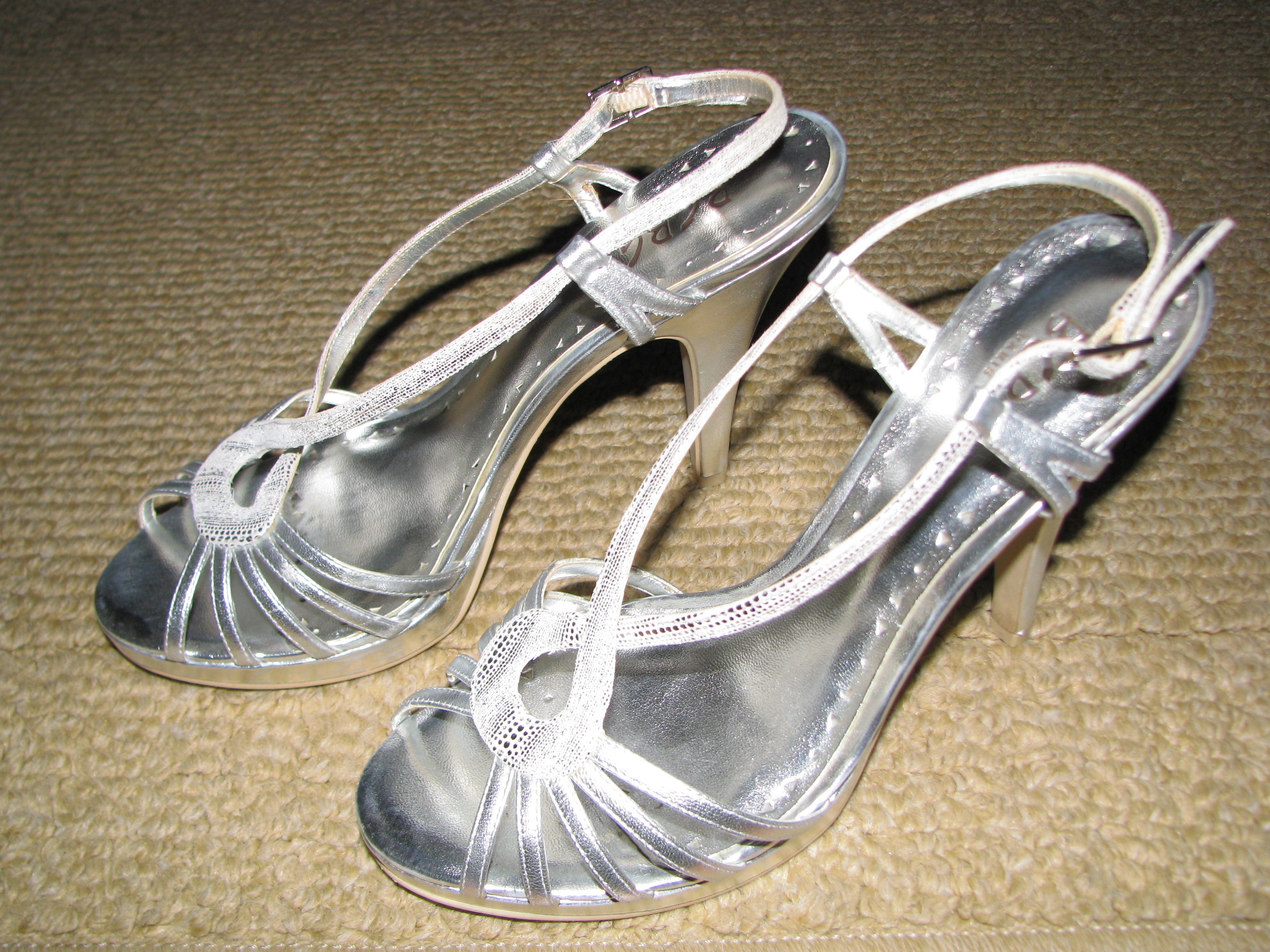 dsw silver shoes for wedding
